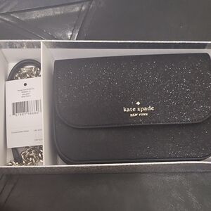 Kate Spade Black Sparkle Crossbody Bag